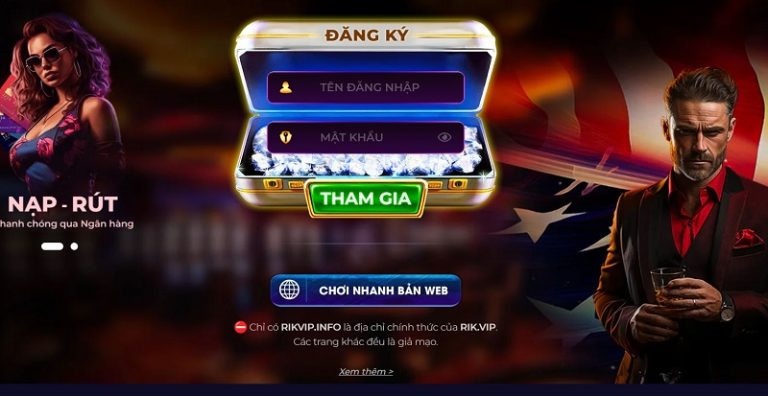 Làm thế nào để vào Rikvip khi bị chặn ? Sử dụng link thay thế 1Gom