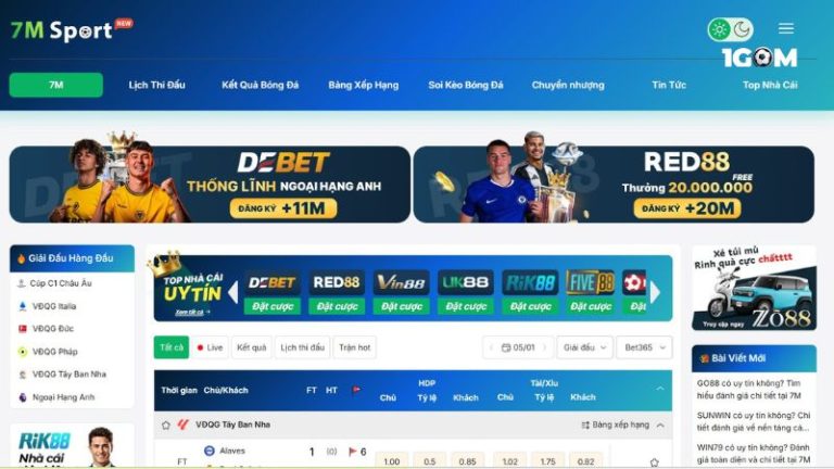 Review đánh giá chi tiết trang kênh tỷ lệ kèo 7M