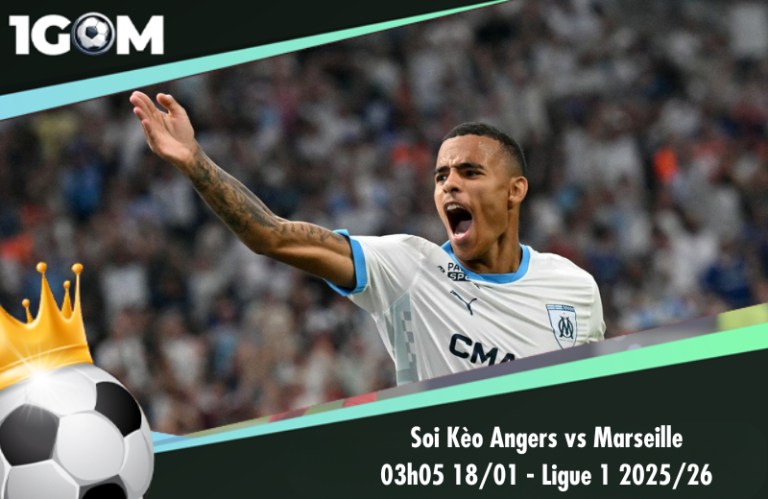 Soi Kèo Angers vs Marseille 03h05 18/01 - Ligue 1 2025/26