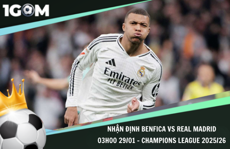 Nhận Định Benfica vs Real Madrid 03h00 29/01 - Champions League 2025/26