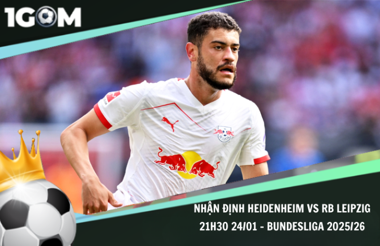 Nhận Định Heidenheim vs RB Leipzig 21h30 24/01 – Bundesliga 2025/26