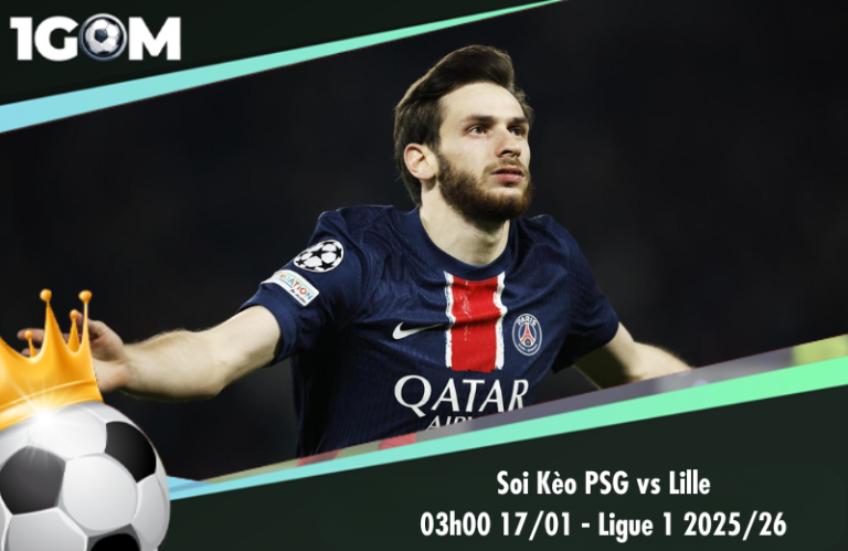 Soi Kèo PSG vs Lille 03h00 17/01 - Ligue 1 2025/26