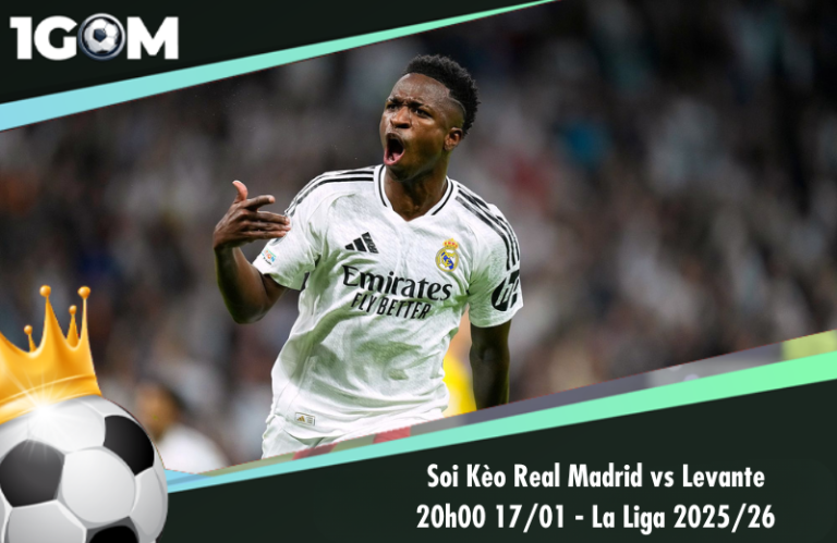 Soi Kèo Real Madrid vs Levante 20h00 17/01 - La Liga 2025/26